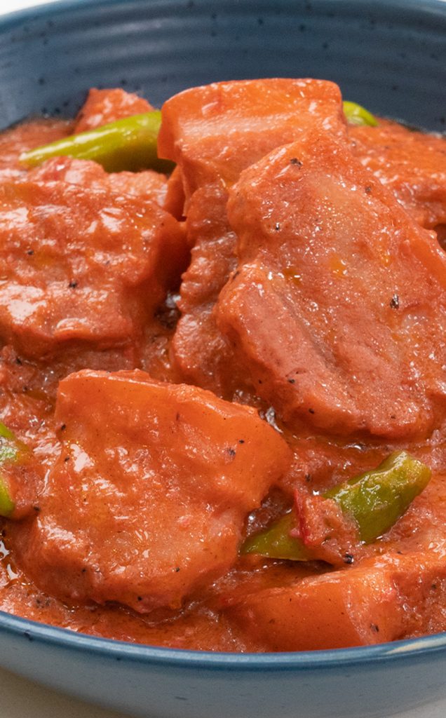 Pork Binagoongan with Banana Catsup
