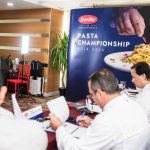 The esteemed judging panel carefully tabulates scores during the preliminary round of the Barilla Pasta Championship – Philippines Finals 2025, ensuring each dish is evaluated with precision, expertise, and a shared passion for culinary excellence.