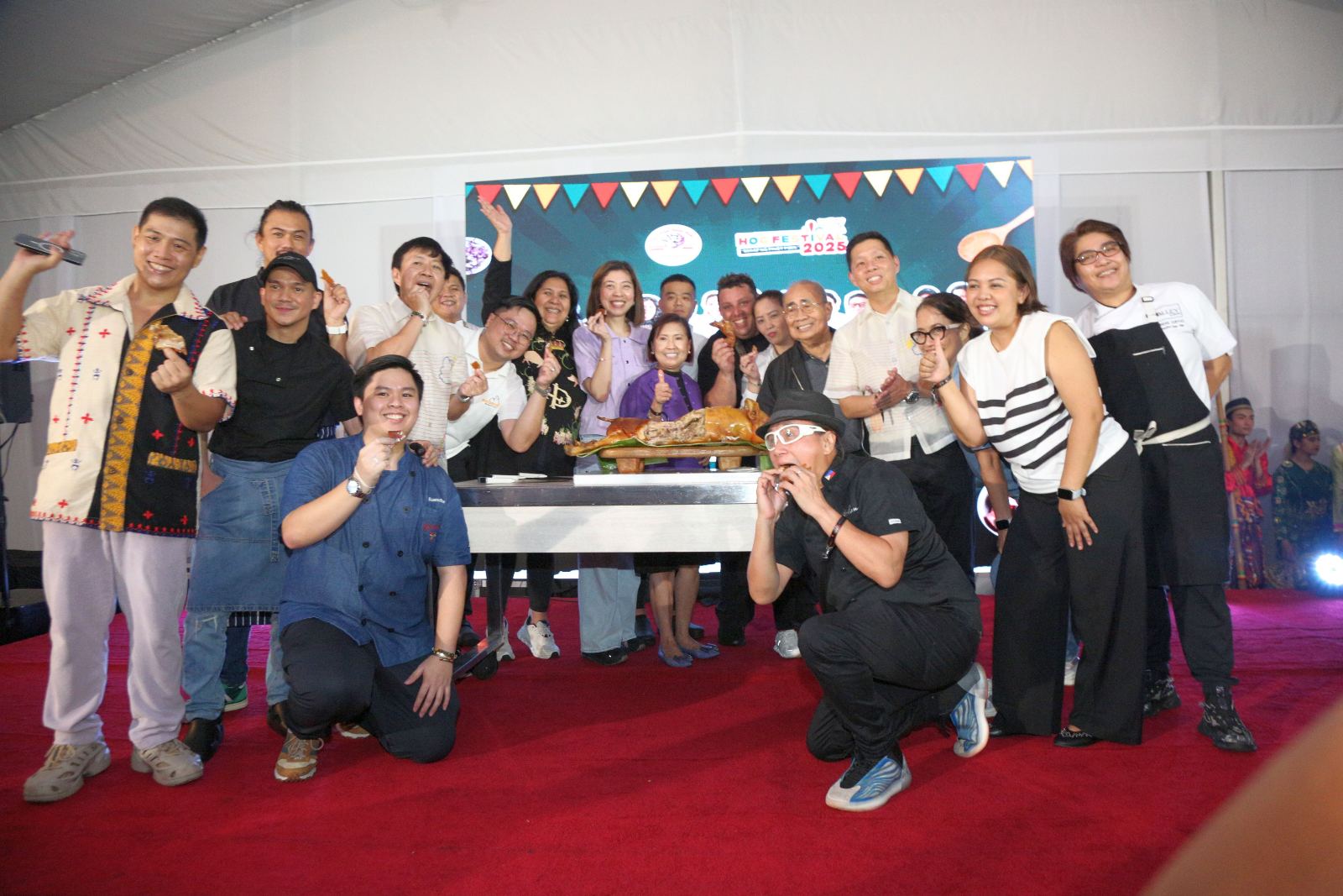 All-star cast of chefs and National Federation of Hog Farmers, Inc. (NatFed) officers celebrate the successful culmination of Hog Festival 2025 Philippines—a night of culinary excellence, community spirit, and pork advocacy.