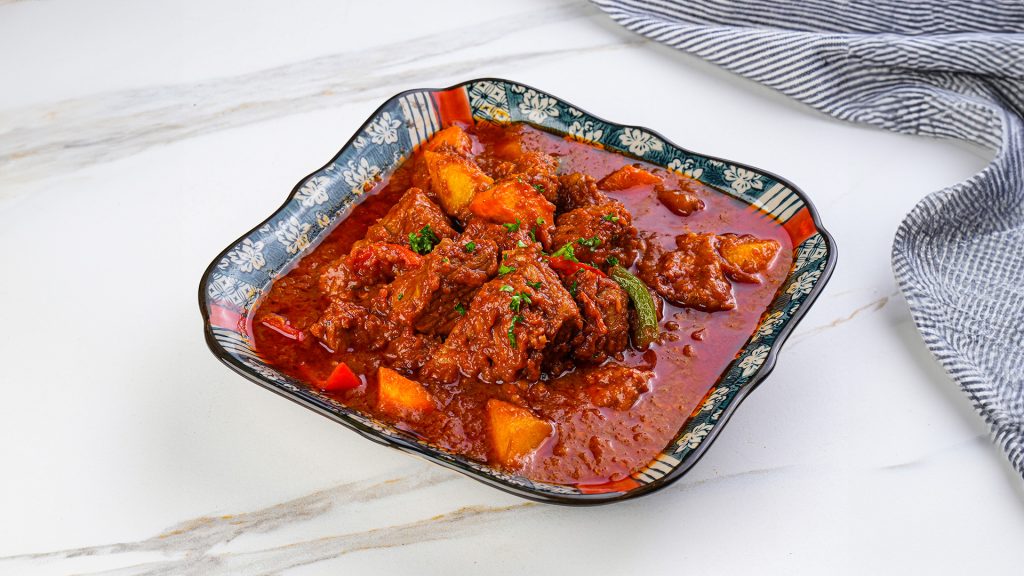 Hearty beef stew, no stress required. This slow-simmered favorite gets a flavor boost from a gourmet bottled sauce—making it easier to cook well, even on a weekday.