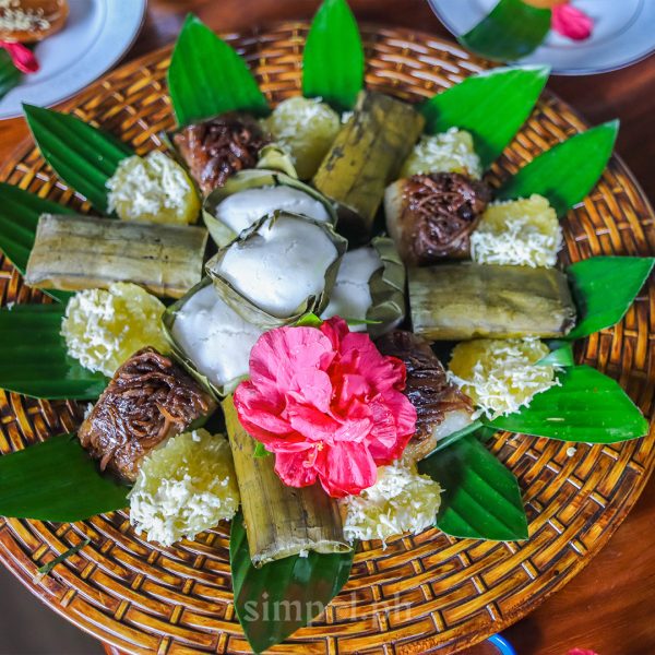 Assorted merienda delicacies arranged on a plate in UNESCO Creative City Iloilo.